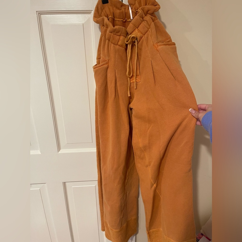 Free People Parachute Pants Orange XS
